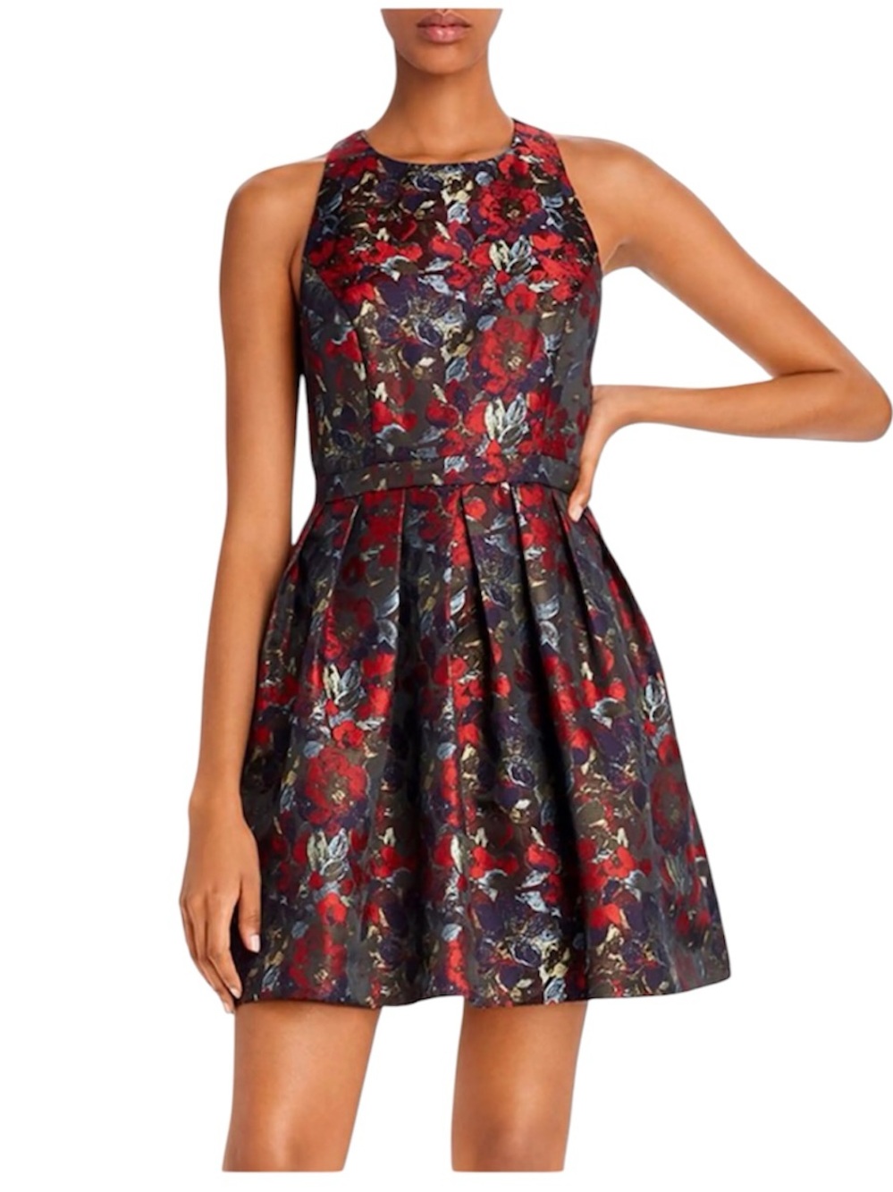✨Aidan Mattox Floral Fit n Flare
Jacquard Cocktail Party Dress SZ 8 ✨